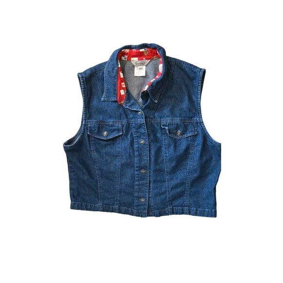 90's Angel Embellished Denim Vest by Stonebridge main image 0